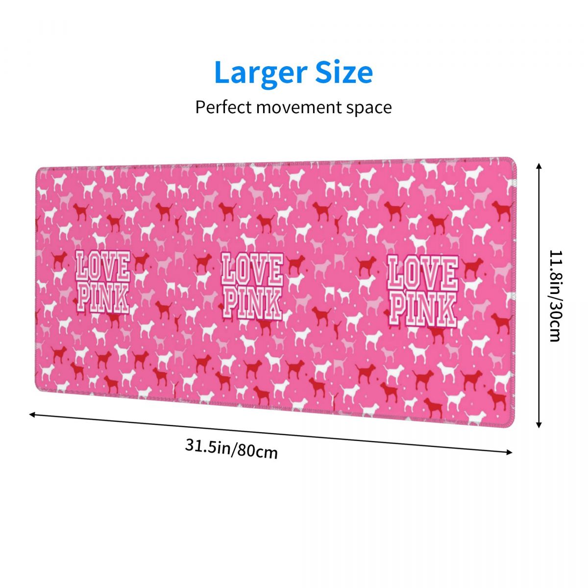 Mouse Pad Grande Rosa Love par - Pc Gaming Pink avaliação e preço