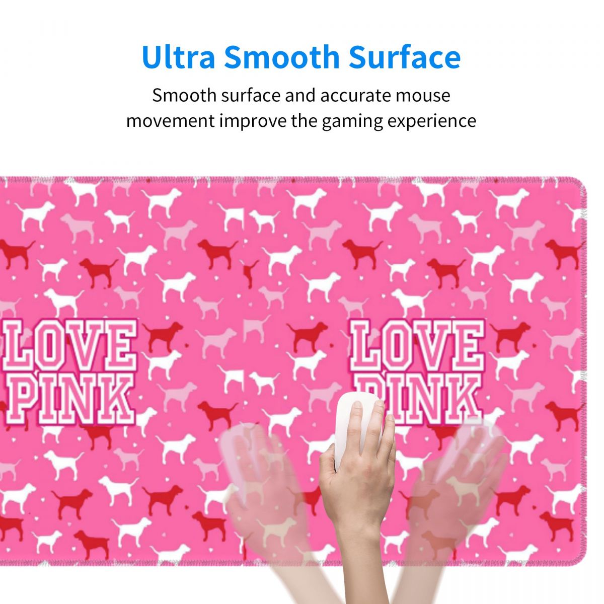 Mouse Pad Grande Rosa Love par - Pc Gaming Pink avaliação e preço