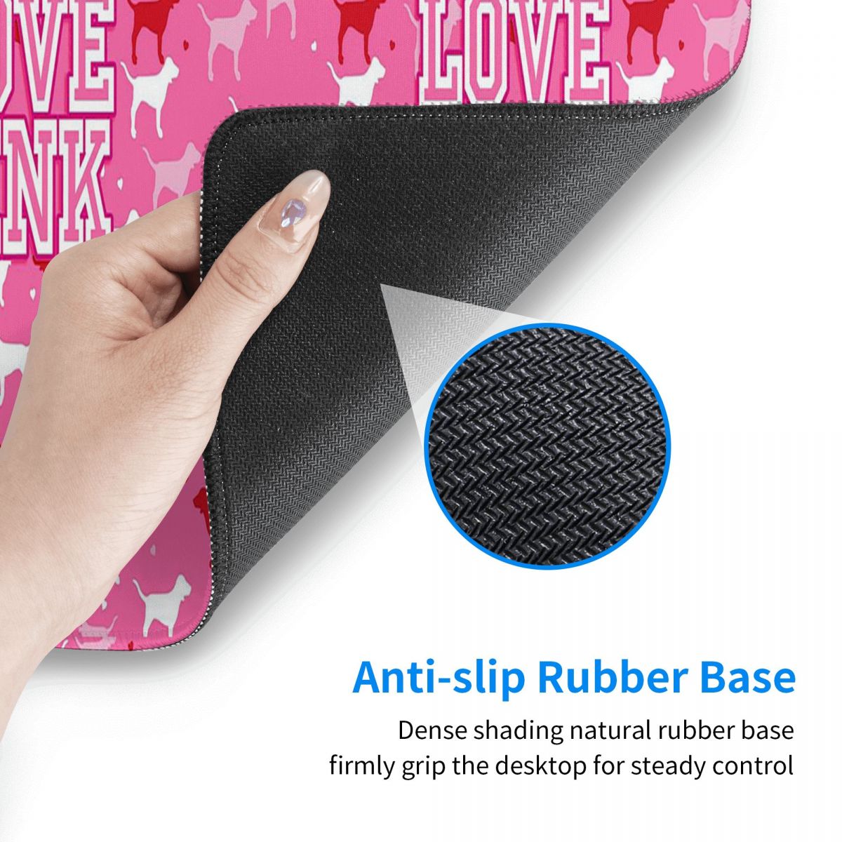 Mouse Pad Grande Rosa Love par - Pc Gaming Pink avaliação e preço