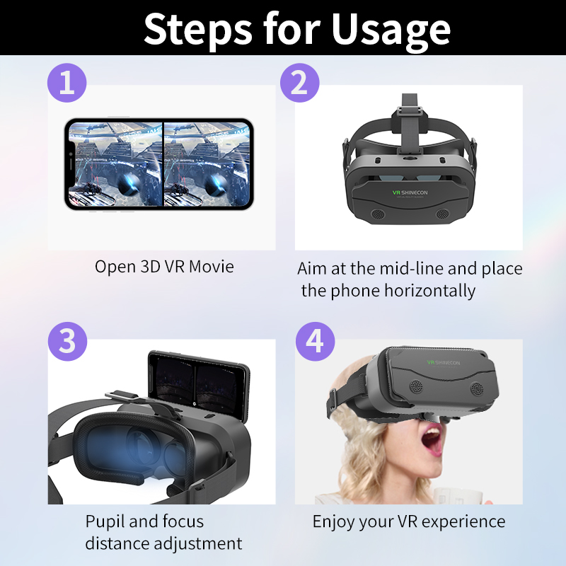Óculos vr realidade virtual fo - Vr Headset Pc avaliação e preço